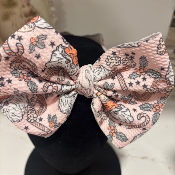 Set of 3 handmade stretch headbands. Christmas themed, 3-24 months - Picture 4 of 13